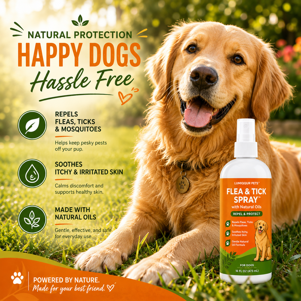 Flea & Tick Natural Soothing Spray