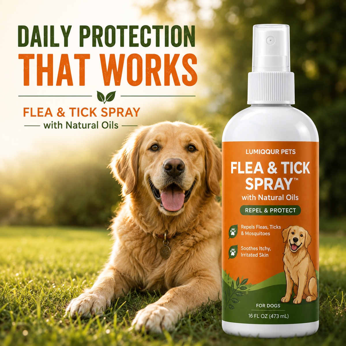Flea & Tick Natural Soothing Spray